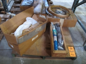 LOT TO INCLUDE: (2 PALLETS) COUPLINGS, SHAFT TYPE, A216 GRADE B SPECIFICATION. TYPE F PIPE, SHAFTS, 22-1/2" LG SIZE, WORM KIND, STL MATERIAL, STEMS, 87 SIZE, CHROME PLATED AISI 12L14 (UNS G12144) MATERIAL. 667 STYLE, ACTUATOR CONSTRUCTION, . LOADING & HANDLING FEE $15-4604